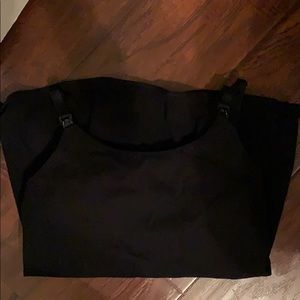 Black maternity tank